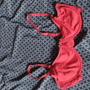Red Lace Bra, size: 38C